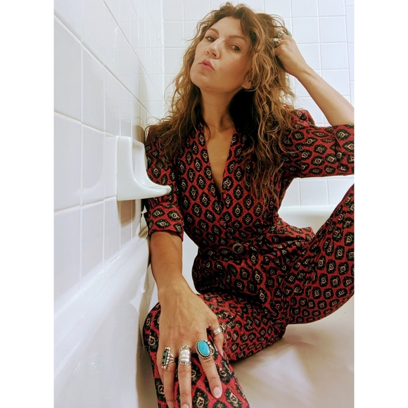 Amazing late 70s cotton paisley jumpsuit - Picture 4 of 7